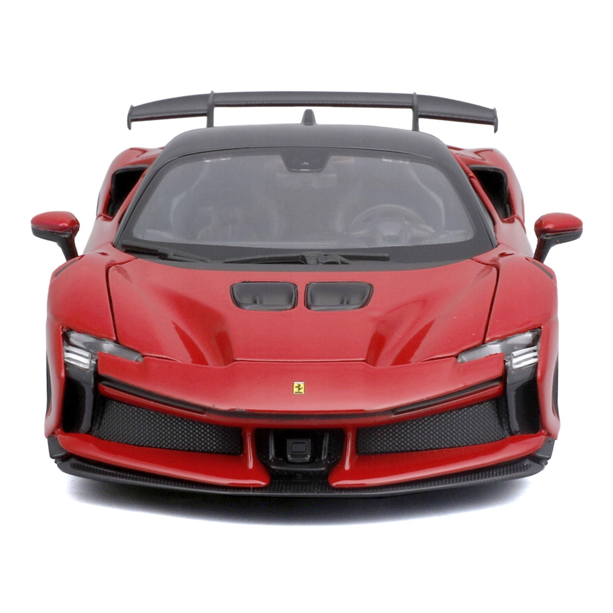 Ferrari SF90 XX Stradale Red with Black Top "Race and Play" Series 1/24 Diecast Model Car by Bburago-Bburago-ModelCars.com