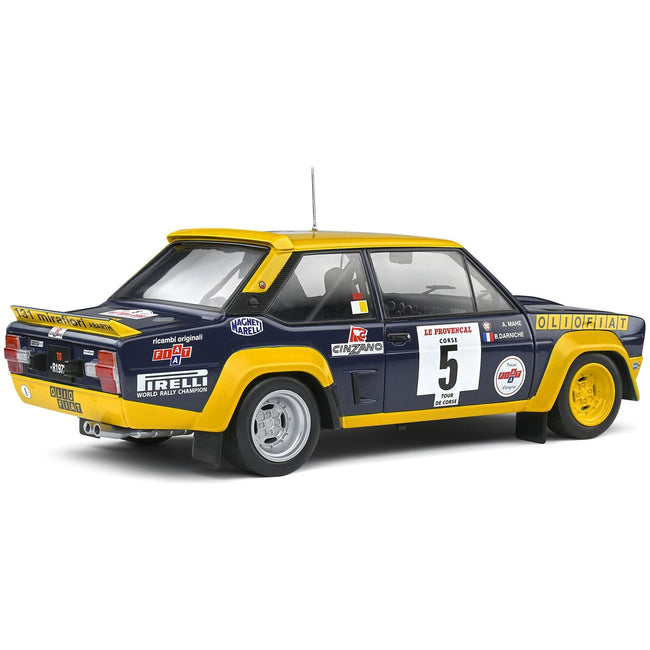 Fiat 131 Abarth 5 Bernard Darniche - Alain Mahe Winner Tour De Corse (1977) 1/18 Diecast Model Car by Solido - Solido - ModelCars.com