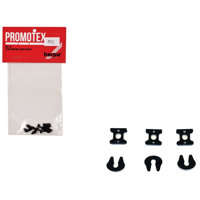 Fifth Wheel Sets (3 Sets) 1/87 (HO) Plastic Model by Promotex-Promotex-ModelCars.com