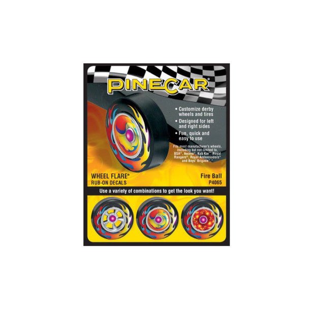FIRE BALL WHEEL FLARE - PINECAR - ModelCars.com