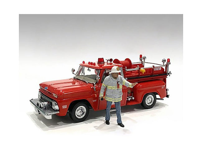 "Firefighters" 6 piece Figure Set (4 Males 1 Dog 1 Accessory) for 1/18 Scale Models by American Diorama-American Diorama-ModelCars.com