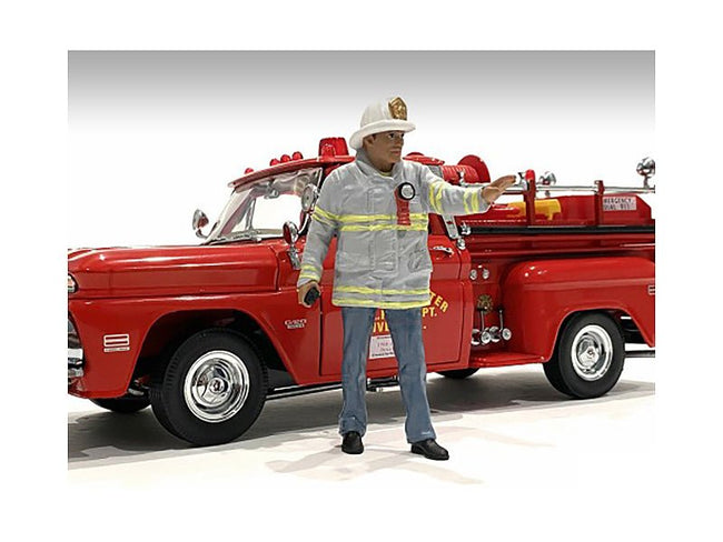 "Firefighters" Fire Captain Figure for 1/24 Scale Models by American Diorama-American Diorama-ModelCars.com