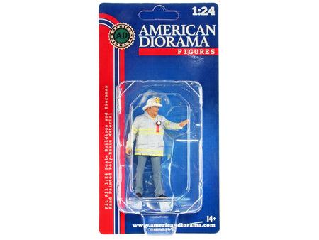 "Firefighters" Fire Captain Figure for 1/24 Scale Models by American Diorama-American Diorama-ModelCars.com