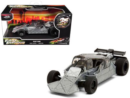 Flip Car Raw Metal "Fast & Furious 6" (2013) Movie "25 Years of Fast & Furious" Series 1/32 Diecast Model Car by Jada-Jada-ModelCars.com