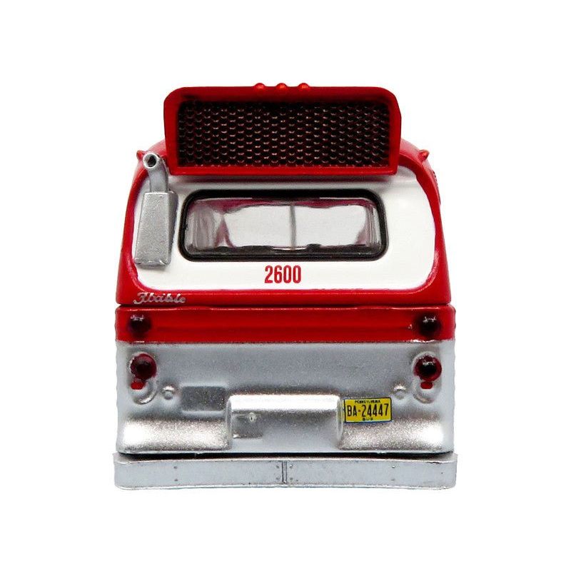 Flxible 53102 New Look Transit Bus "Pittsburgh Area Transit" Red and White "Vintage Bus & Motorcoach Collection" Limited Edition 1/87 (HO) Diecast Model by Iconic Replicas - Iconic Replicas - ModelCars.com