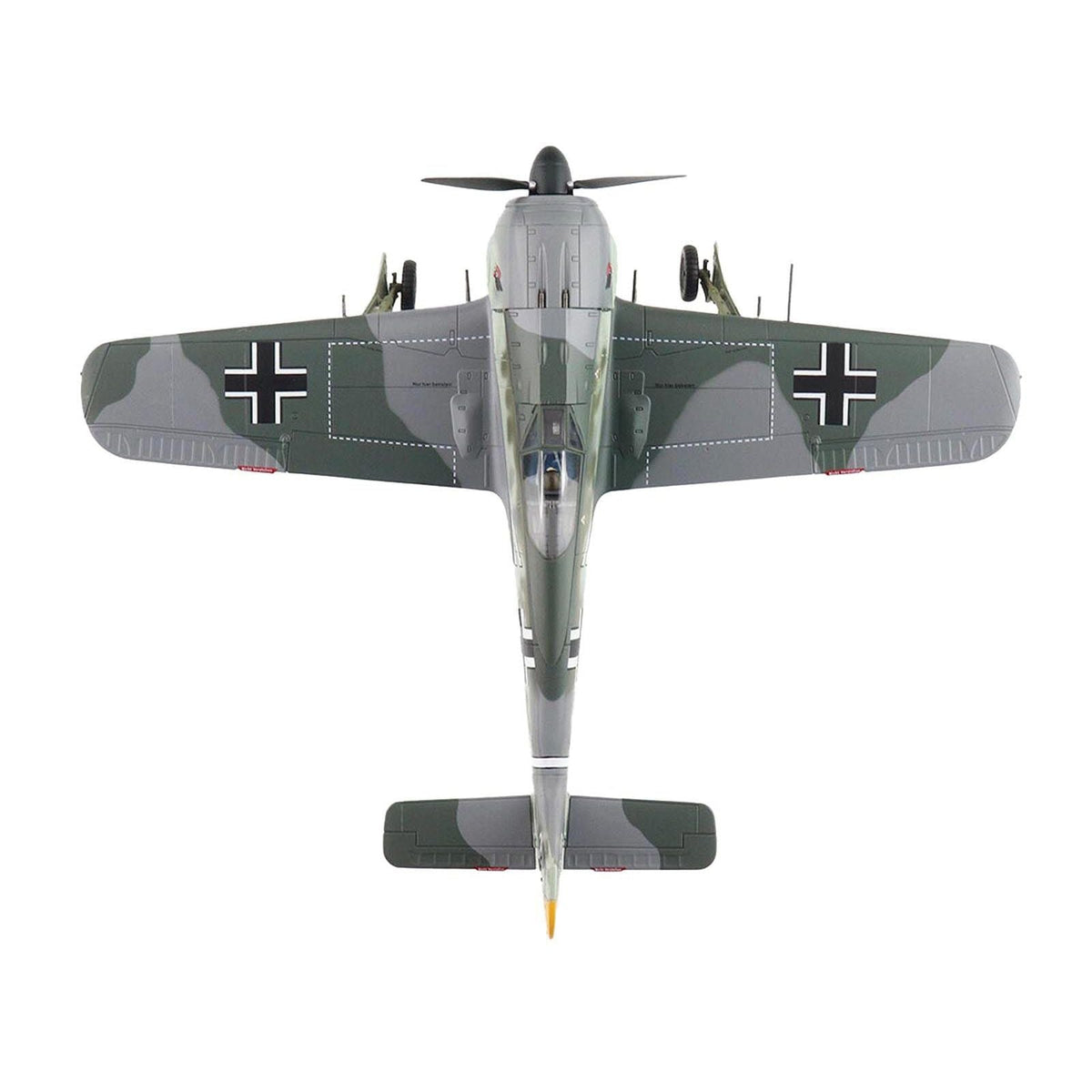 Focke-Wulf FW 190A-3 Fighter Aircraft "III/JG 2 Commander Hptm. Hans Hahn WWII" German Luftwaffe "Air Power Series" 1/48 Diecast Model by Hobby Master-Hobby Master-ModelCars.com