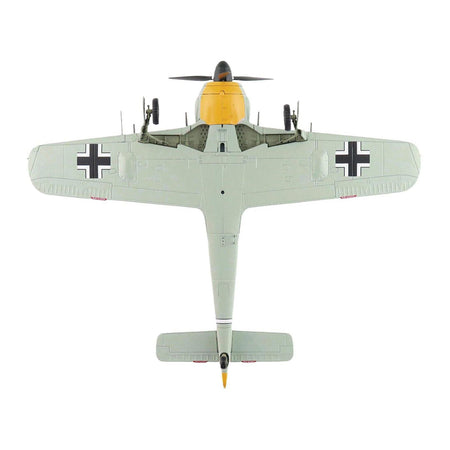 Focke-Wulf FW 190A-3 Fighter Aircraft "III/JG 2 Commander Hptm. Hans Hahn WWII" German Luftwaffe "Air Power Series" 1/48 Diecast Model by Hobby Master-Hobby Master-ModelCars.com