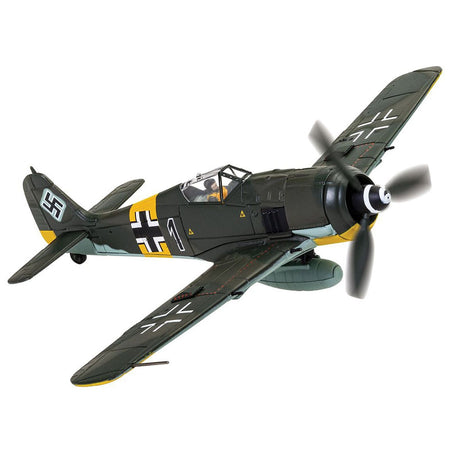 Focke - Wulf Fw 190A - 8 Fighter Aircraft "Black 1 Oberleutnant Otto Kittel 2./JG54" (1945) German Luftwaffe "The Aviation Archive" Series 1/72 Diecast Model by Corgi - Corgi - ModelCars.com