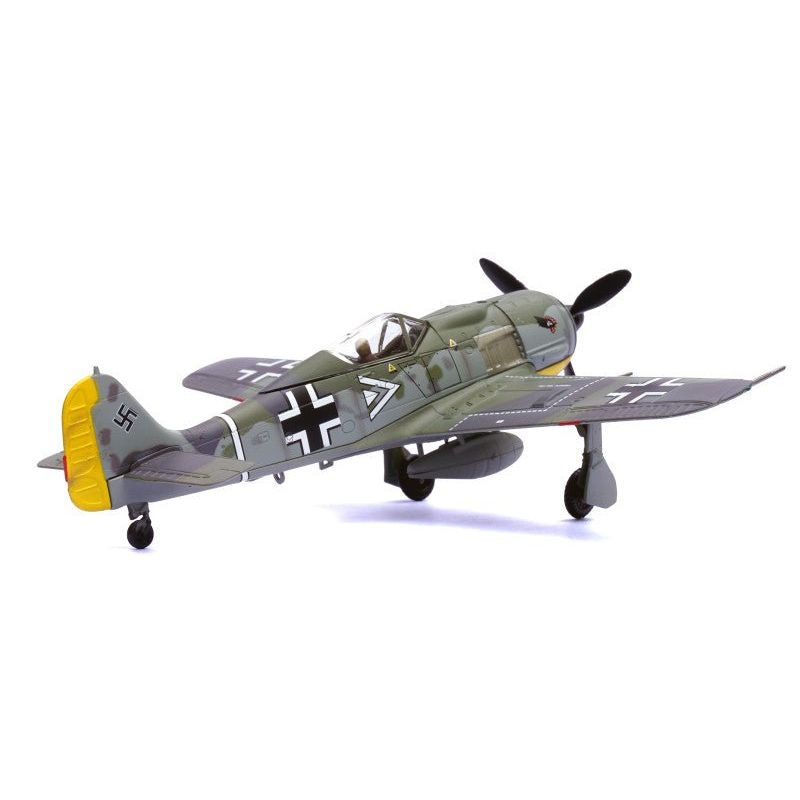 Focke - Wulf Fw 190A Aircraft "108 - Victory Ace Hauptmann Hans 'Assi' Hahn Gruppenkommandeur III./JG 2 Richthofen France" (1942) German Luftwaffe 1/72 Diecast Model Airplane by Legion - Legion - ModelCars.com