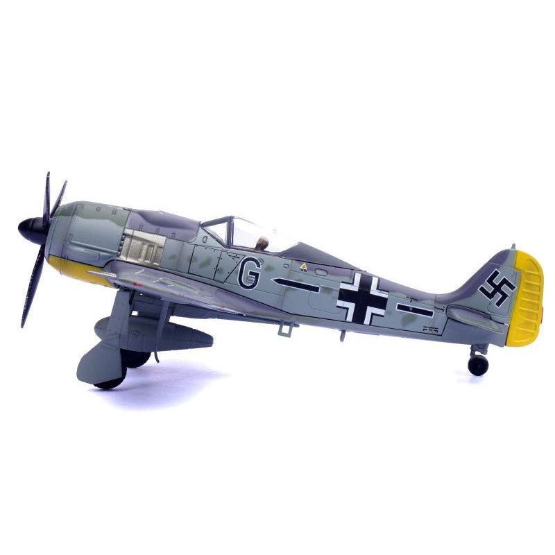 Focke - Wulf Fw 190A Aircraft "14 - Victory Ace Hauptmann Wilhelm Gath Stab/JG 26 Schlageter France" (1942) German Luftwaffe 1/72 Diecast Model Airplane by Legion - Legion - ModelCars.com