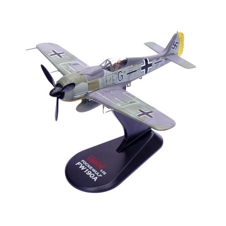 Focke - Wulf Fw 190A Aircraft "14 - Victory Ace Hauptmann Wilhelm Gath Stab/JG 26 Schlageter France" (1942) German Luftwaffe 1/72 Diecast Model Airplane by Legion - Legion - ModelCars.com