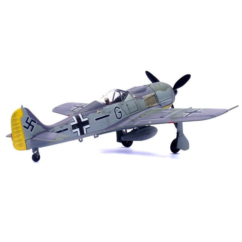 Focke - Wulf Fw 190A Aircraft "14 - Victory Ace Hauptmann Wilhelm Gath Stab/JG 26 Schlageter France" (1942) German Luftwaffe 1/72 Diecast Model Airplane by Legion - Legion - ModelCars.com