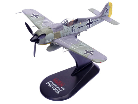 Focke-Wulf Fw 190A Aircraft "14-Victory Ace Hauptmann Wilhelm Gath Stab/JG 26 Schlageter France" (1942) German Luftwaffe 1/72 Diecast Model Airplane by Legion-Legion-ModelCars.com