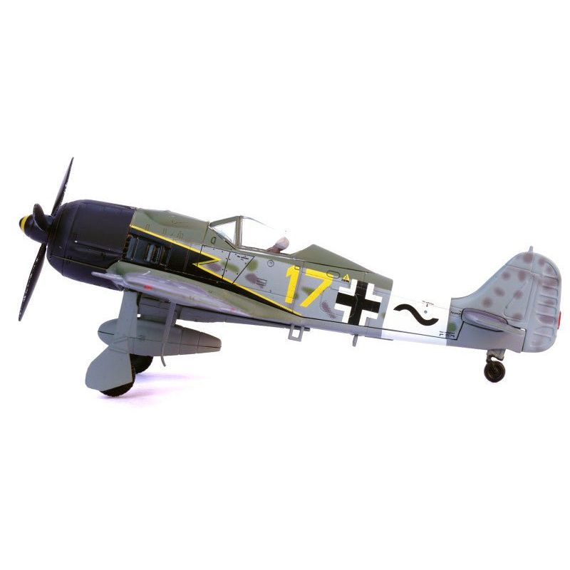 Focke - Wulf Fw 190A Aircraft "Yellow 17 24 - Victory Ace Willi Unger 12./JG 3 Udet Germany" (1944) German Luftwaffe 1/72 Diecast Model Airplane by Legion - Legion - ModelCars.com