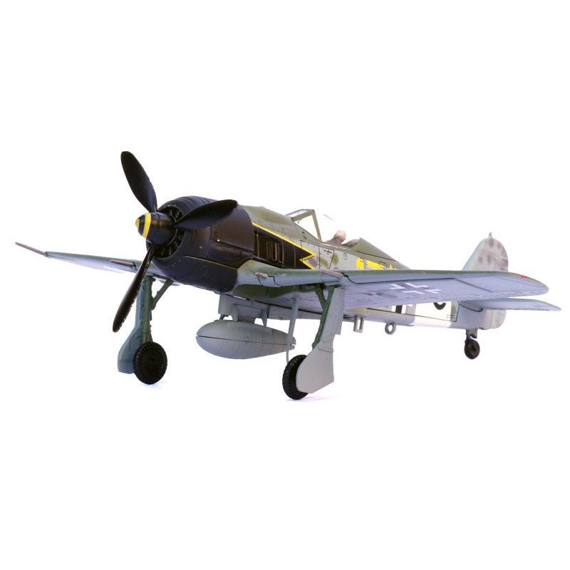 Focke - Wulf Fw 190A Aircraft "Yellow 17 24 - Victory Ace Willi Unger 12./JG 3 Udet Germany" (1944) German Luftwaffe 1/72 Diecast Model Airplane by Legion - Legion - ModelCars.com