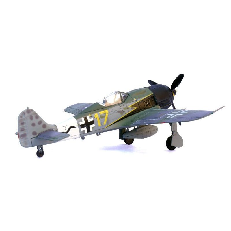 Focke - Wulf Fw 190A Aircraft "Yellow 17 24 - Victory Ace Willi Unger 12./JG 3 Udet Germany" (1944) German Luftwaffe 1/72 Diecast Model Airplane by Legion - Legion - ModelCars.com