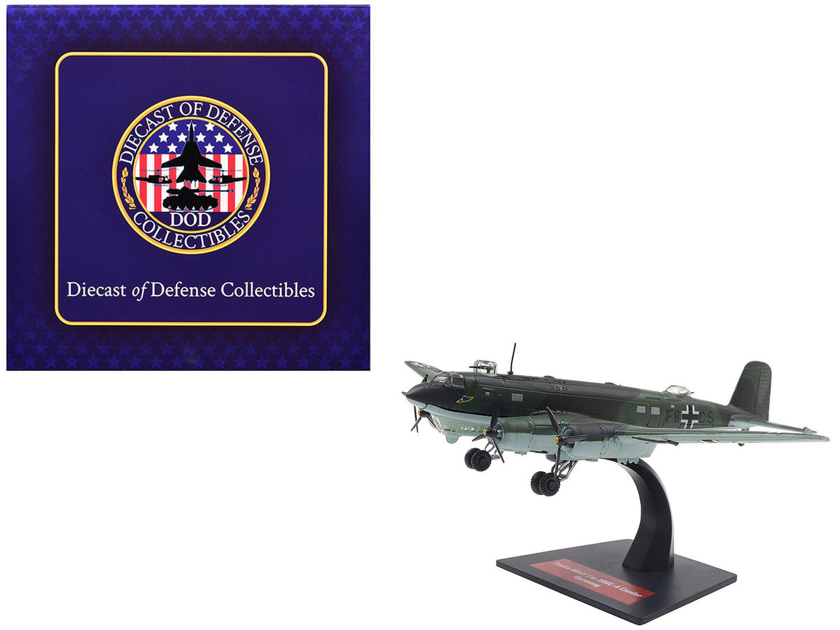 Focke-Wulf Fw 200C-4 Condor Aircraft "German Luftwaffe" 1/144 Diecast Model by Diecast of Defense-Diecast of Defence Collectibles-ModelCars.com
