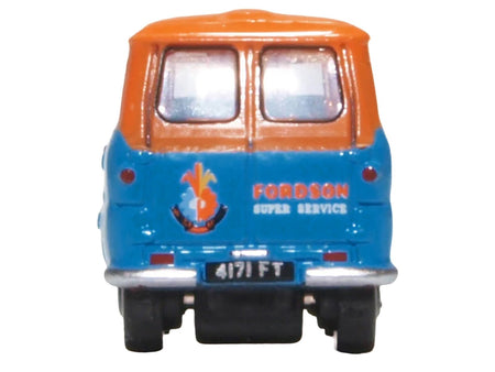 Ford 400E Van RHD (Right Hand Drive) "Fordson Super Service" Blue and Orange 1/148 (N) Scale Diecast Model Car by Oxford Diecast-Oxford Diecast-ModelCars.com