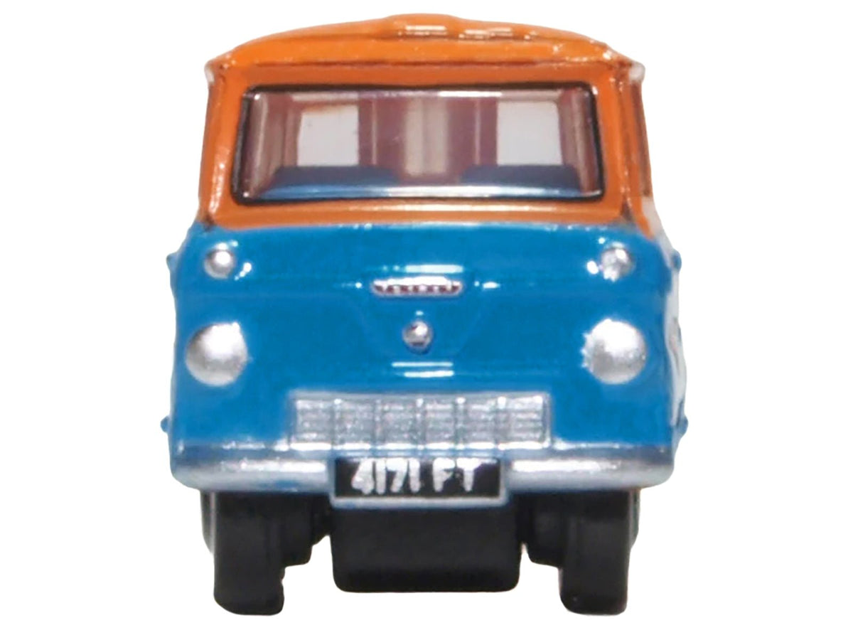 Ford 400E Van RHD (Right Hand Drive) "Fordson Super Service" Blue and Orange 1/148 (N) Scale Diecast Model Car by Oxford Diecast-Oxford Diecast-ModelCars.com