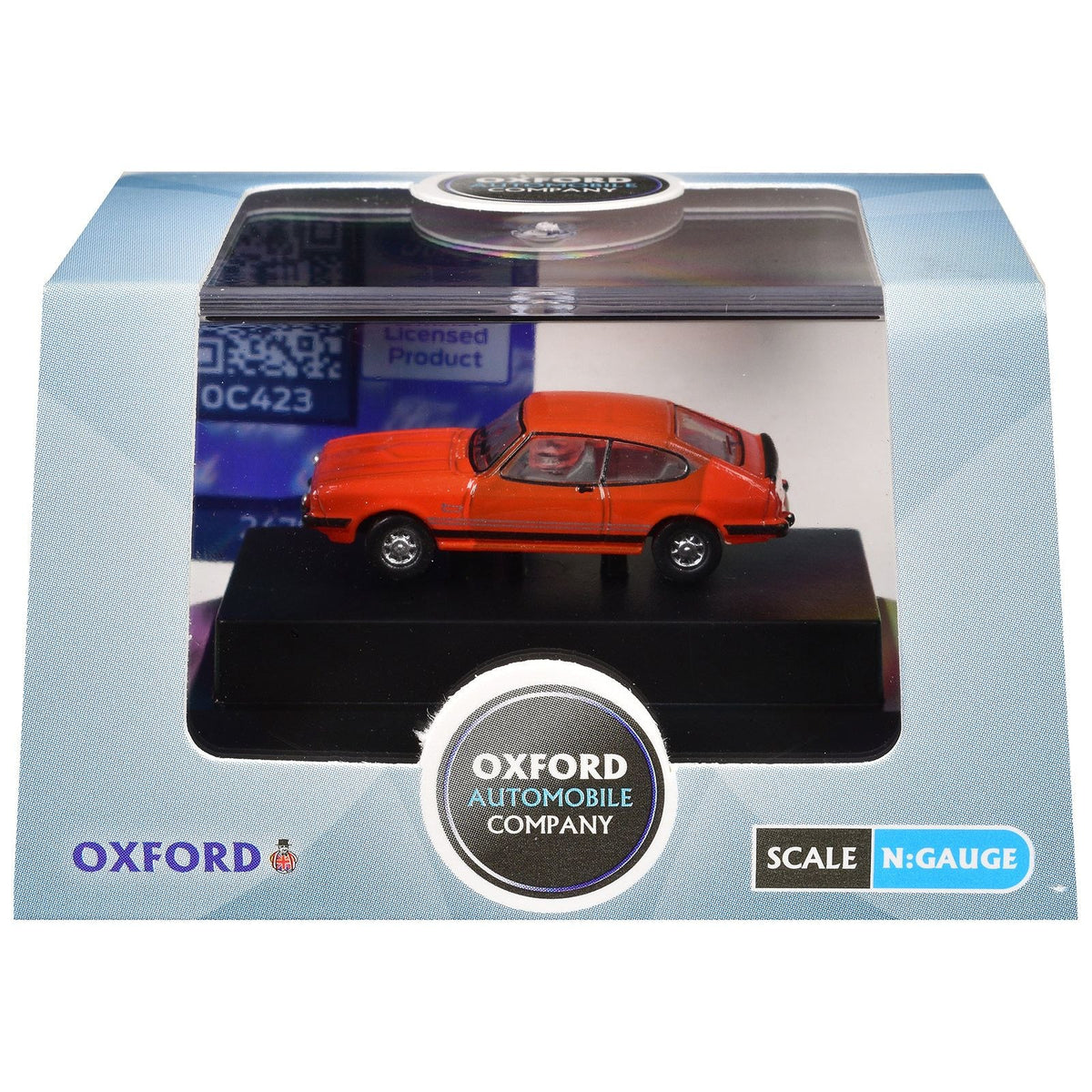 Ford Capri Mk3 RHD (Right Hand Drive) Sebring Red 1/148 (N) Scale Diecast Model Car by Oxford Diecast-Oxford Diecast-ModelCars.com