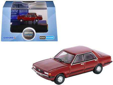 Ford Cortina MKV RHD (Right Hand Drive) Cardinal Red 1/148 (N) Scale Diecast Model Car by Oxford Diecast-Oxford Diecast-ModelCars.com