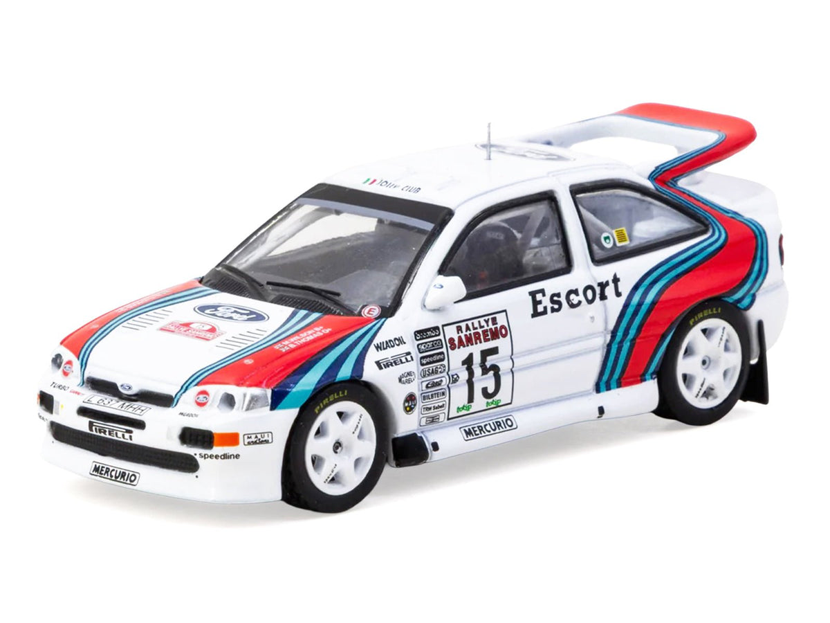 Ford Escort RS Cosworth WRC 15 Malcolm Wilson - Bryan Thomas "Rallye Sanremo" (1994) "Hobby64" Series 1/64 Diecast Model Car by Tarmac Works-Tarmac Works-ModelCars.com