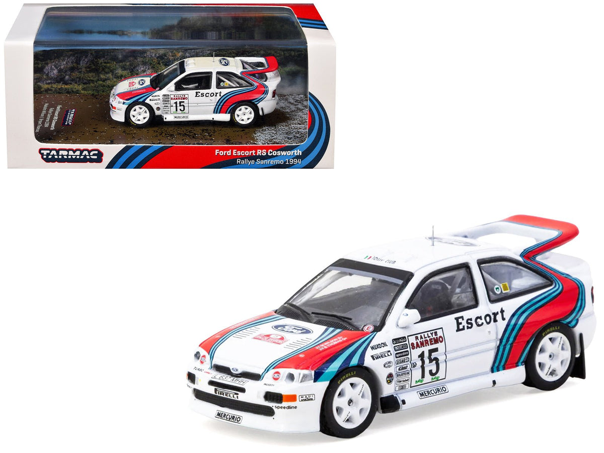 Ford Escort RS Cosworth WRC 15 Malcolm Wilson - Bryan Thomas "Rallye Sanremo" (1994) "Hobby64" Series 1/64 Diecast Model Car by Tarmac Works-Tarmac Works-ModelCars.com