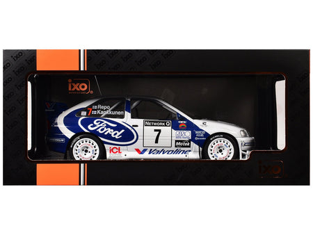 Ford Escort WRC #7 Juha Kankkunen - Juha Repo 2nd Place "RAC Rally" (1998) 1/18 Diecast Model Car by IXO Models-IXO-ModelCars.com