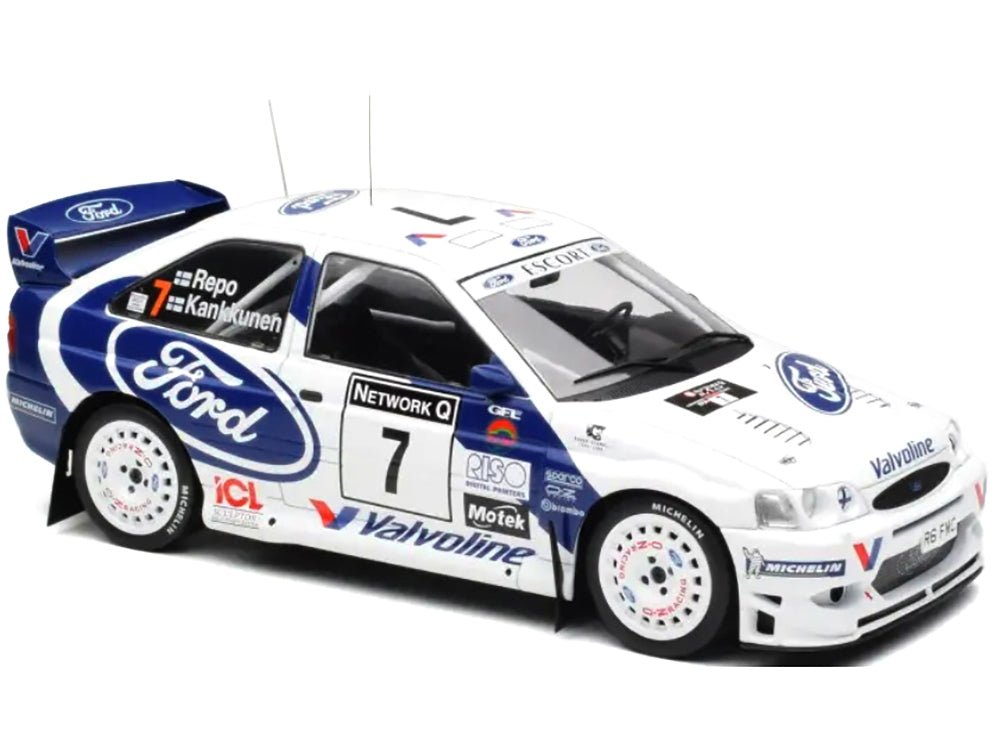 Ford Escort WRC #7 Juha Kankkunen - Juha Repo 2nd Place "RAC Rally" (1998) 1/18 Diecast Model Car by IXO Models-IXO-ModelCars.com