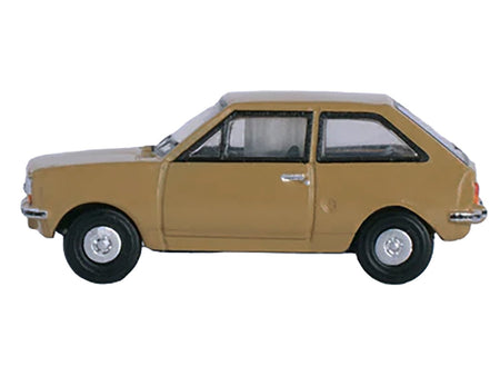 Ford Fiesta Mk1 RHD (Right Hand Drive) Nevada Beige 1/148 (N) Scale Diecast Model Car by Oxford Diecast-Oxford Diecast-ModelCars.com