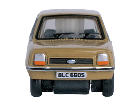 Ford Fiesta Mk1 RHD (Right Hand Drive) Nevada Beige 1/148 (N) Scale Diecast Model Car by Oxford Diecast-Oxford Diecast-ModelCars.com