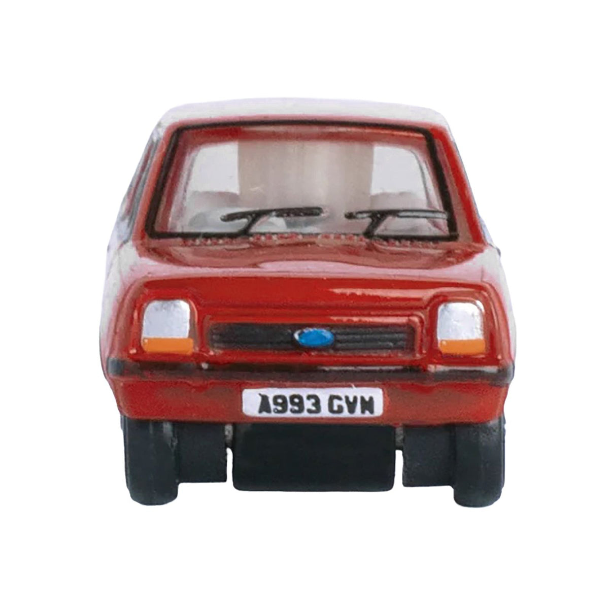 Ford Fiesta Mk1 RHD (Right Hand Drive) Venetian Red 1/148 (N) Scale Diecast Model Car by Oxford Diecast-Oxford Diecast-ModelCars.com