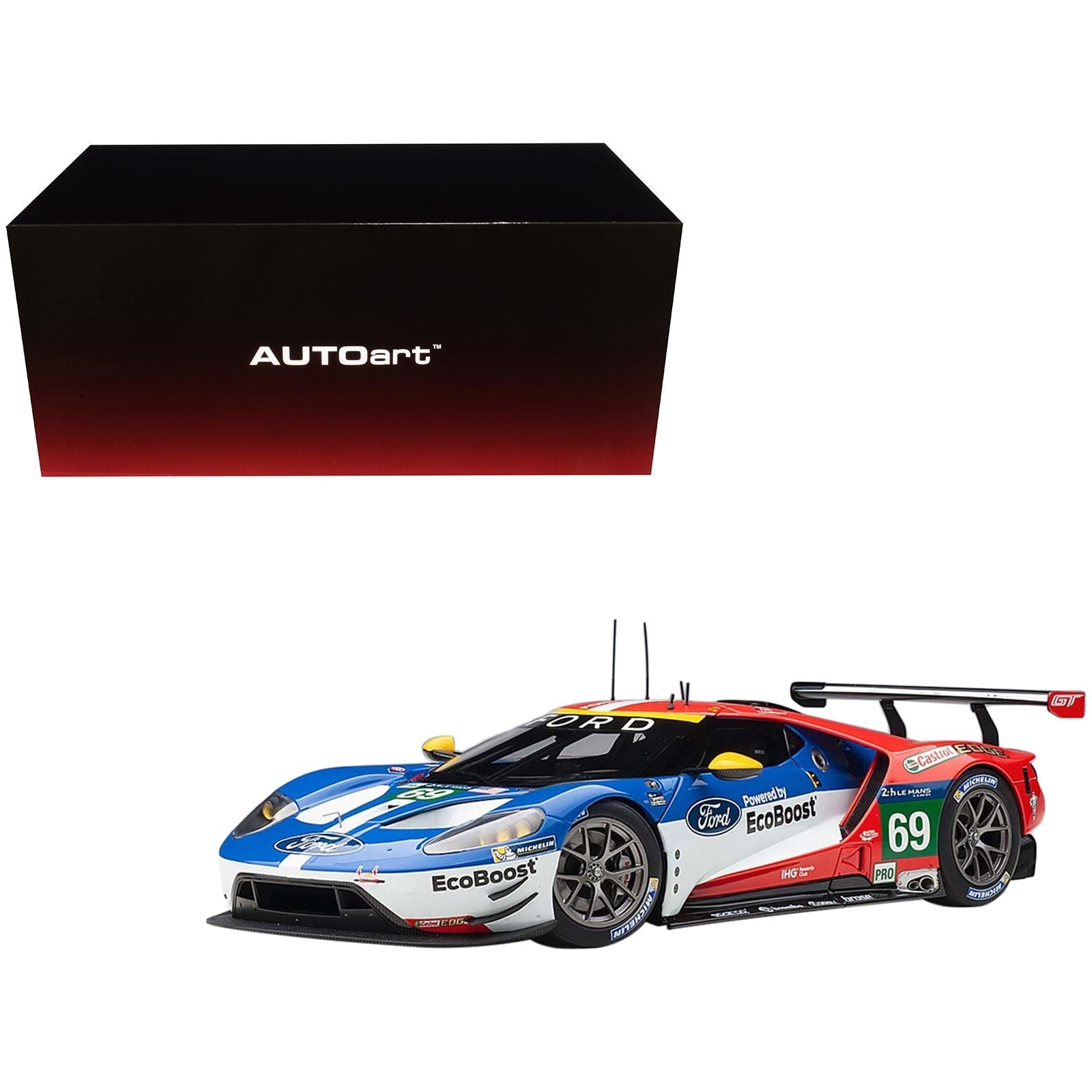 Ford GT 69 Ryan Briscoe - Richard Westbrook - Scott Dixon "Ford Chip Ganassi Team USA" 24H Le Mans (2016) 1/18 Model Car by Autoart - Autoart - ModelCars.com