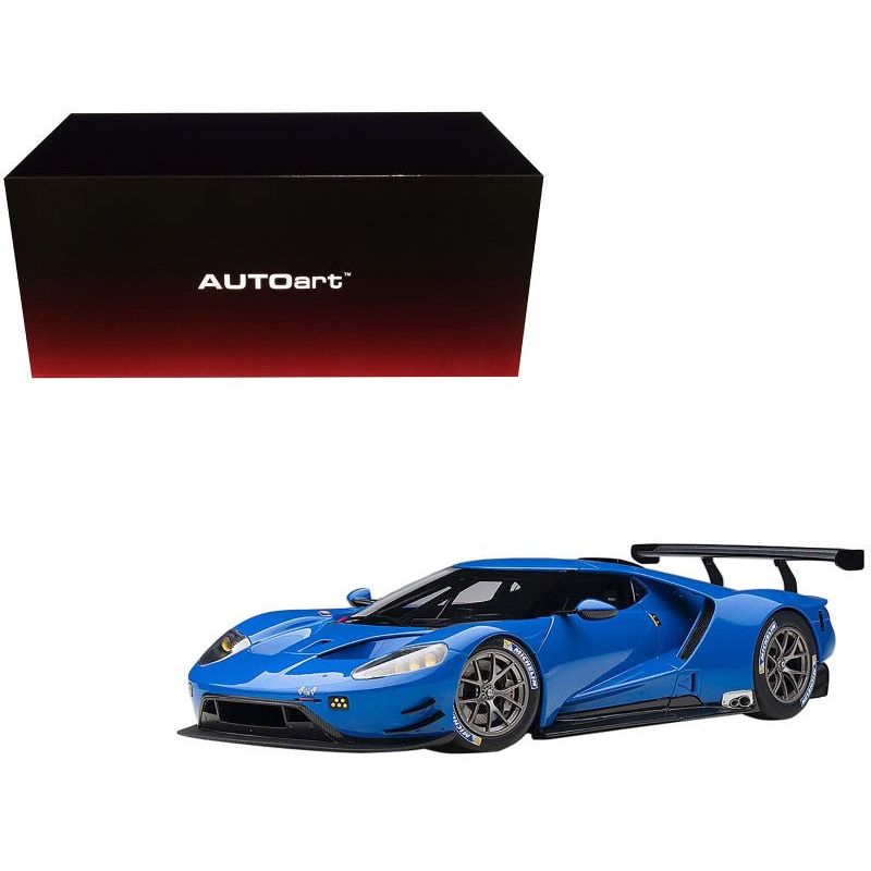 Ford GT Le Mans Plain Color Version Blue 1/18 Model Car by Autoart - Autoart - ModelCars.com