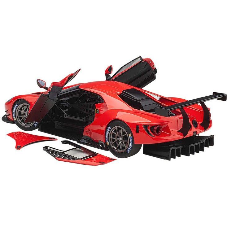 Ford GT Le Mans Plain Color Version Red 1/18 Model Car by Autoart - Autoart - ModelCars.com