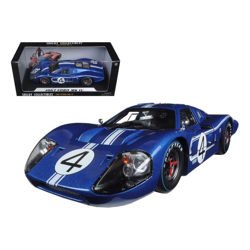 Ford GT MK IV 4 Blue L. Ruby - D. Hulme 24 Hours of Le Mans (1967) 1/18 Diecast Model Car by Shelby Collectibles - Shelby Collectibles - ModelCars.com