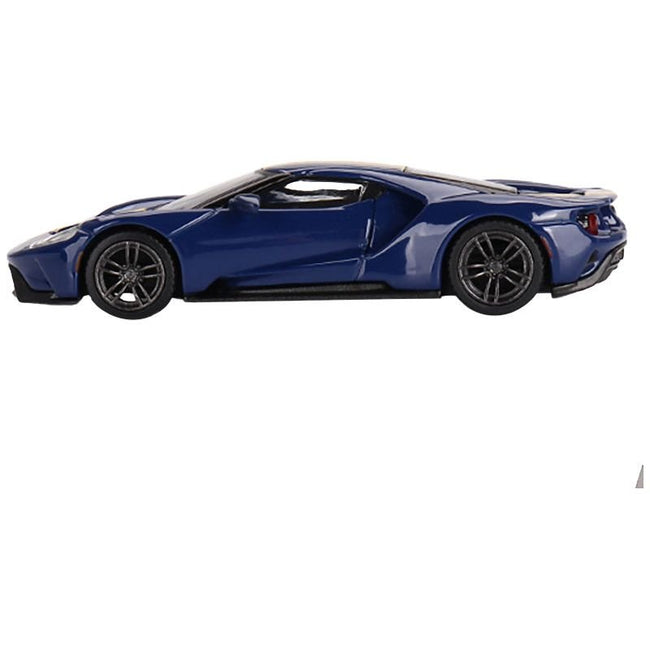 Ford GT Sunoco Blue with Yellow Stripes Limited Edition to 3600 pieces Worldwide 1/64 Diecast Model Car by Mini GT - Mini GT - ModelCars.com