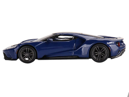 Ford GT Sunoco Blue with Yellow Stripes Limited Edition to 3600 pieces Worldwide 1/64 Diecast Model Car by Mini GT-Mini GT-ModelCars.com