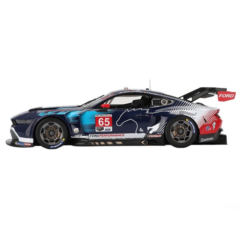 Ford Mustang GT3 #65 Joey Hand - Dirk Muller - Frederic Vervisch "Ford Multimatic Motorsports" IMSA "24 Hours of Daytona" (2024) 1/18 Model Car by Top Speed-Top Speed-ModelCars.com