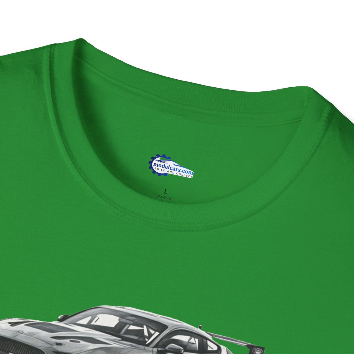 Ford Mustang GT4 Sketch Art T-Shirt with 2019 Spec Race Car Kit - American Muscle-Modelcars.com-ModelCars.com