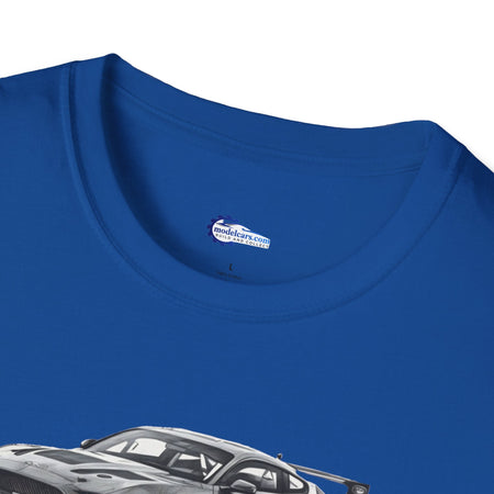 Ford Mustang GT4 Sketch Art T-Shirt with 2019 Spec Race Car Kit - American Muscle-Modelcars.com-ModelCars.com