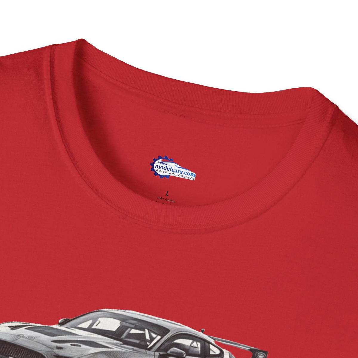 Ford Mustang GT4 Sketch Art T-Shirt with 2019 Spec Race Car Kit - American Muscle-Modelcars.com-ModelCars.com