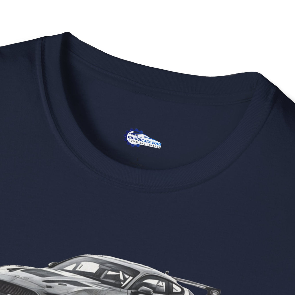 Ford Mustang GT4 Sketch Art T-Shirt with 2019 Spec Race Car Kit - American Muscle-Modelcars.com-ModelCars.com