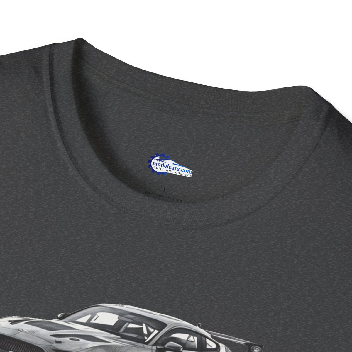 Ford Mustang GT4 Sketch Art T-Shirt with 2019 Spec Race Car Kit - American Muscle-Modelcars.com-ModelCars.com