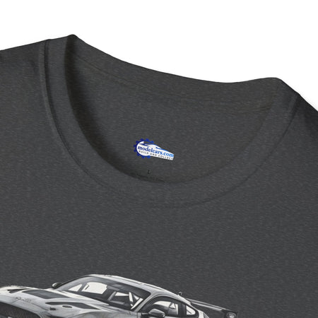 Ford Mustang GT4 Sketch Art T-Shirt with 2019 Spec Race Car Kit - American Muscle-Modelcars.com-ModelCars.com