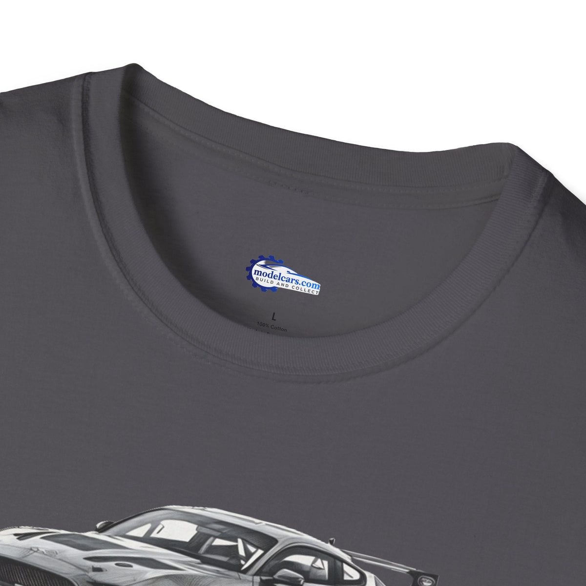 Ford Mustang GT4 Sketch Art T-Shirt with 2019 Spec Race Car Kit - American Muscle-Modelcars.com-ModelCars.com