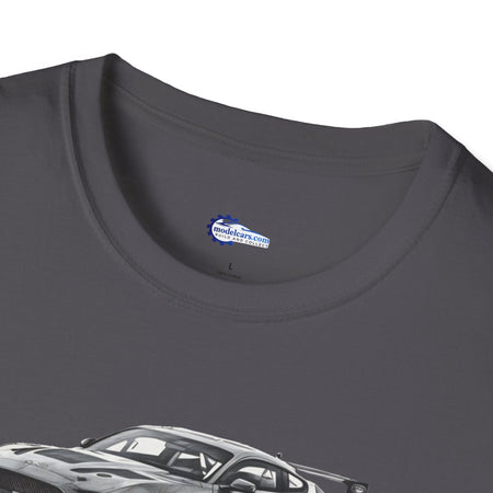 Ford Mustang GT4 Sketch Art T-Shirt with 2019 Spec Race Car Kit - American Muscle-Modelcars.com-ModelCars.com