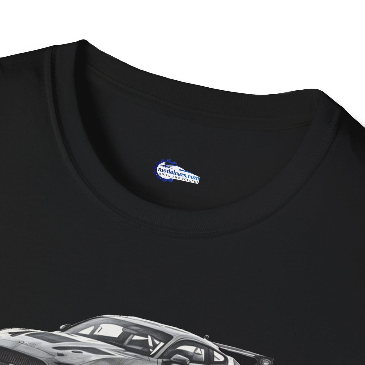 Ford Mustang GT4 Sketch Art T-Shirt with 2019 Spec Race Car Kit - American Muscle-Modelcars.com-ModelCars.com