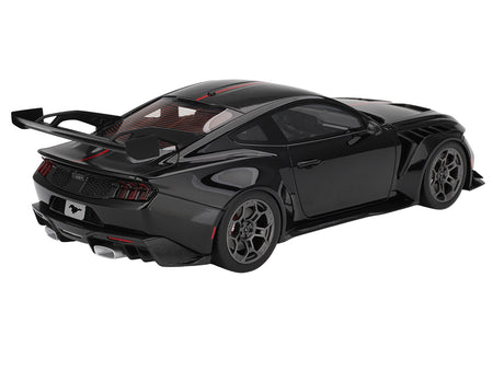 Ford Mustang GTD Shadow Black with Red Stripe 1/18 Model Car by Top Speed-Top Speed-ModelCars.com