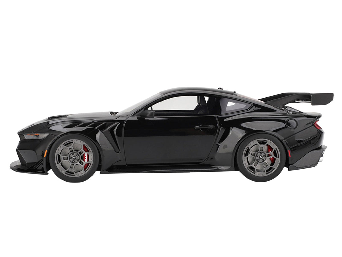 Ford Mustang GTD Shadow Black with Red Stripe 1/18 Model Car by Top Speed-Top Speed-ModelCars.com